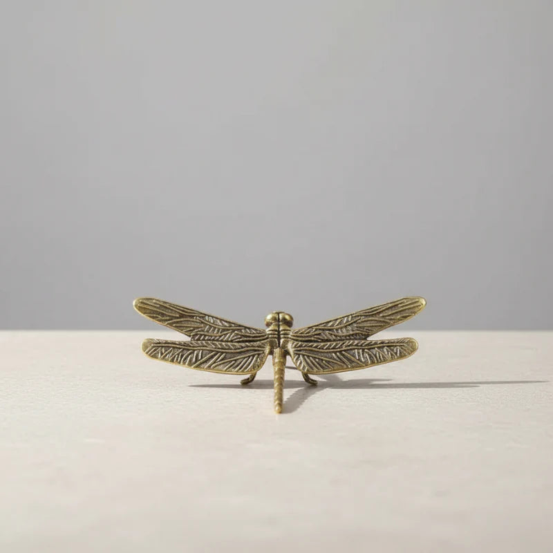 Brass Dragonfly Ornament Tea Pet
