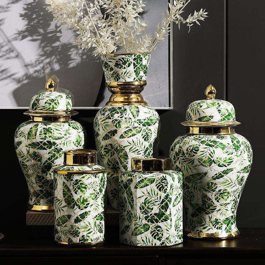 Light-luxury Zen-inspired Iron And Ceramic Art Piece For Home Decor