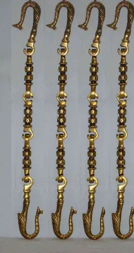Decorative Brass Swing Chain | Perfect for Garden, Porch, or Swing Installation | Handcrafted Brass Swing Chain ( Yellow, 90 inch)