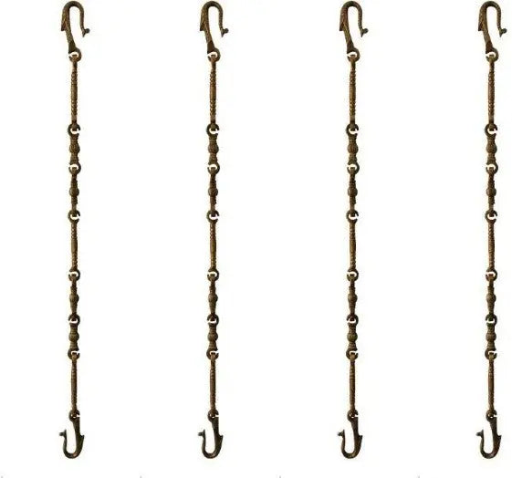 Elegant Brass Jhula Chain | Decorative Jhula Chain for Home & Traditional Décor | Decorative Swing Chain ( Yellow, 90 inch)