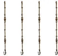 Durable Brass Jhula Chain | Vastu Compliant Swing Chain for Home & Office Décor | Brass Chain For Home Jhula ( Yellow, 90 inch)