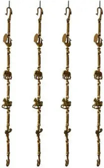Designer Brass Swing Chain | A Luxurious Touch for Your Home | Intricate Brass Swing Chain ( Yellow, 90 inch)