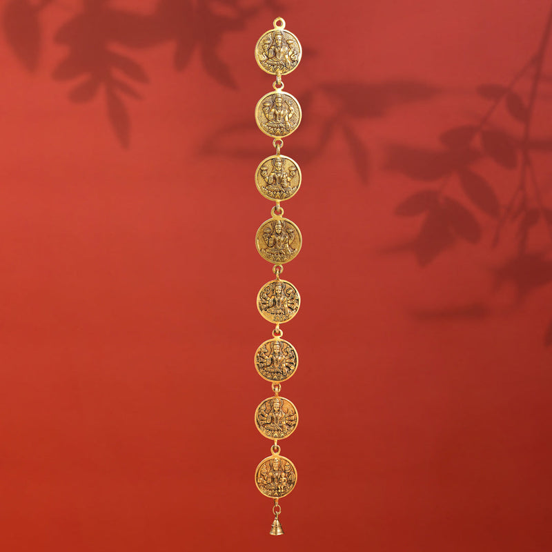 Brass Ashtalakshmi Hanging Bell (40 Inch) Vedansh Craft