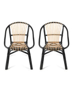 Stylish Bamboo Arm Chairs for Home Living Room and Balcony