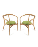 Natural Bamboo Lounge Chairs for Garden and Balcony Comfort