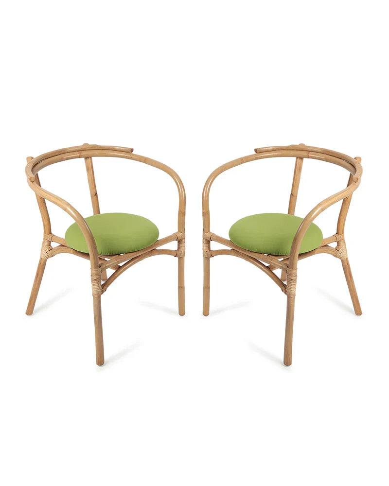 Natural Bamboo Lounge Chairs for Garden and Balcony Comfort
