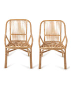 Durable Bamboo Arm Chairs for Living Room and Lounge Areas