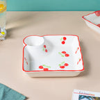 Cherry On Top Sectioned Plate Red Nestasia