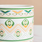 Potted Palette Ceramic Planter With Coaster Set Of 5 Nestasia
