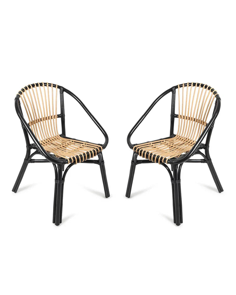 Stylish Bamboo Arm Chairs for Home Living Room and Balcony