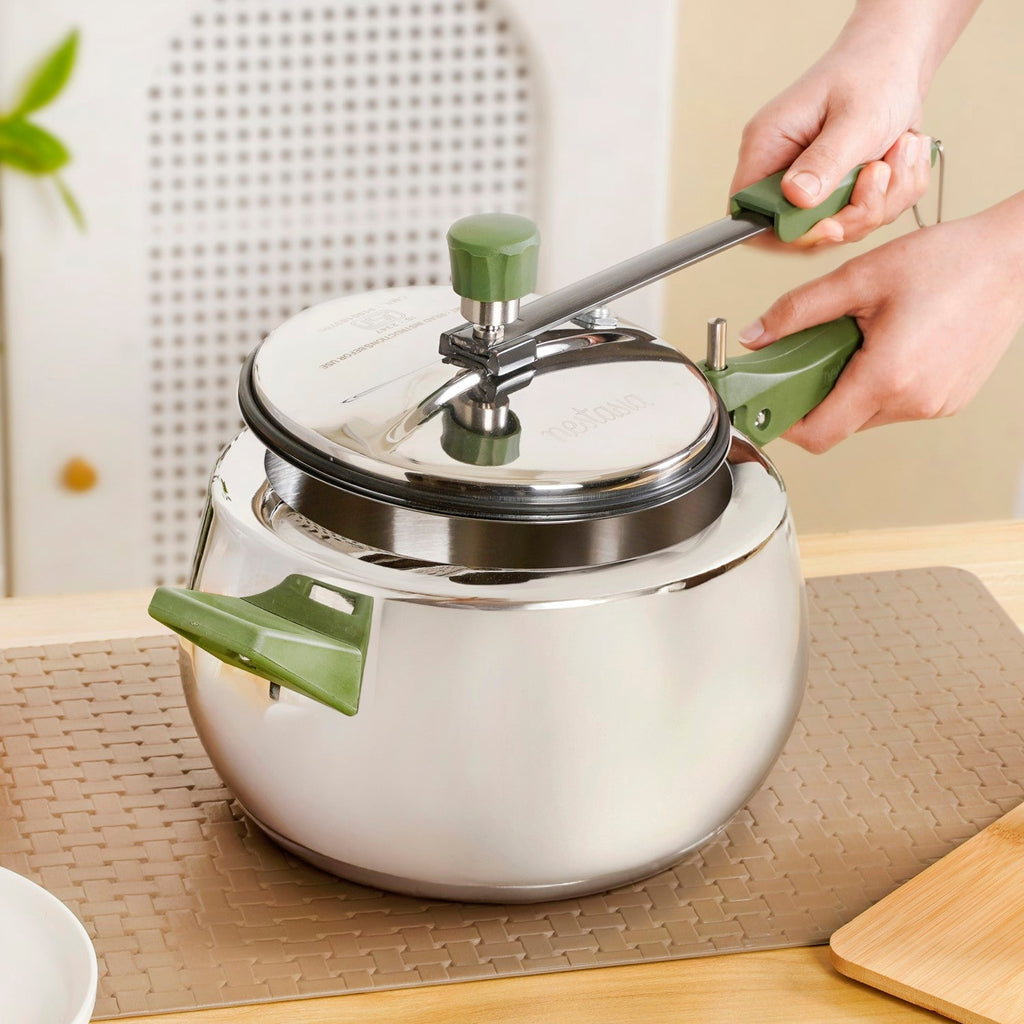 Zesta Stainless Steel Induction Bottom Pressure Cooker 5 Litre 10 Y Warranty Nestasia