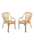 Durable Bamboo Arm Chairs for Living Room and Lounge Areas