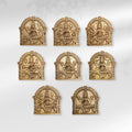 Brass Ashtalakshmi Plates Set (6 Inch) Vedansh Craft