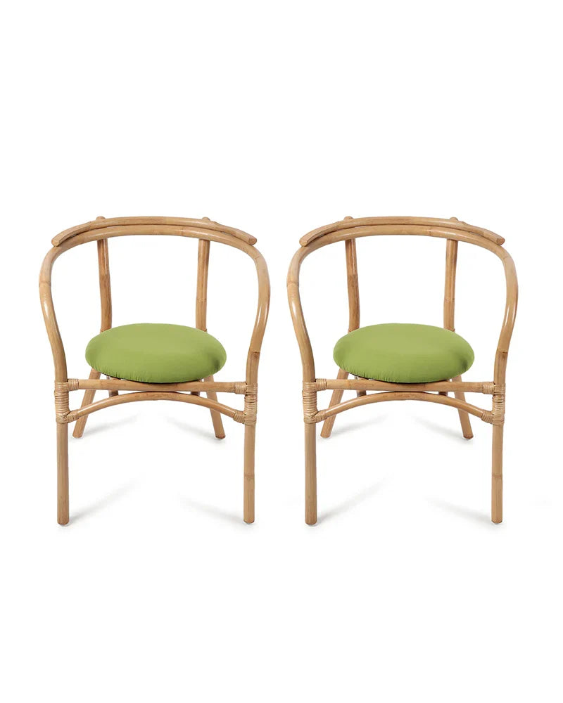 Natural Bamboo Lounge Chairs for Garden and Balcony Comfort