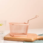 Rosegold French Fries Basket