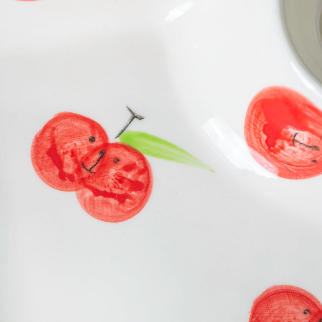 Jamming With Cranberry Sectioned Plate Red Nestasia