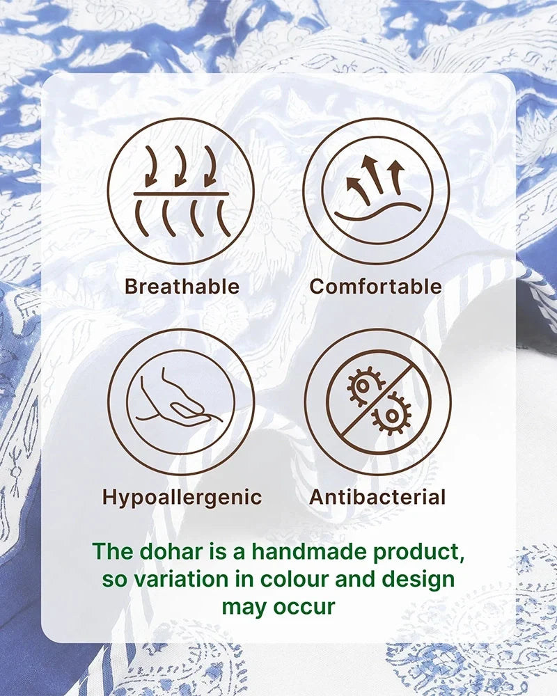 Luxury Pure Cotton Comforter for Soft and Breathable Bedroom Bedding