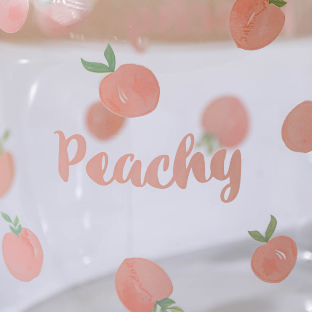 Peach Glass Teapot Large Pink Nestasia