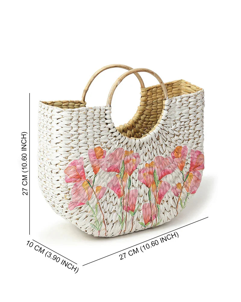 Handmade Beach Tote for Storage, Shopping & Beach Outings
