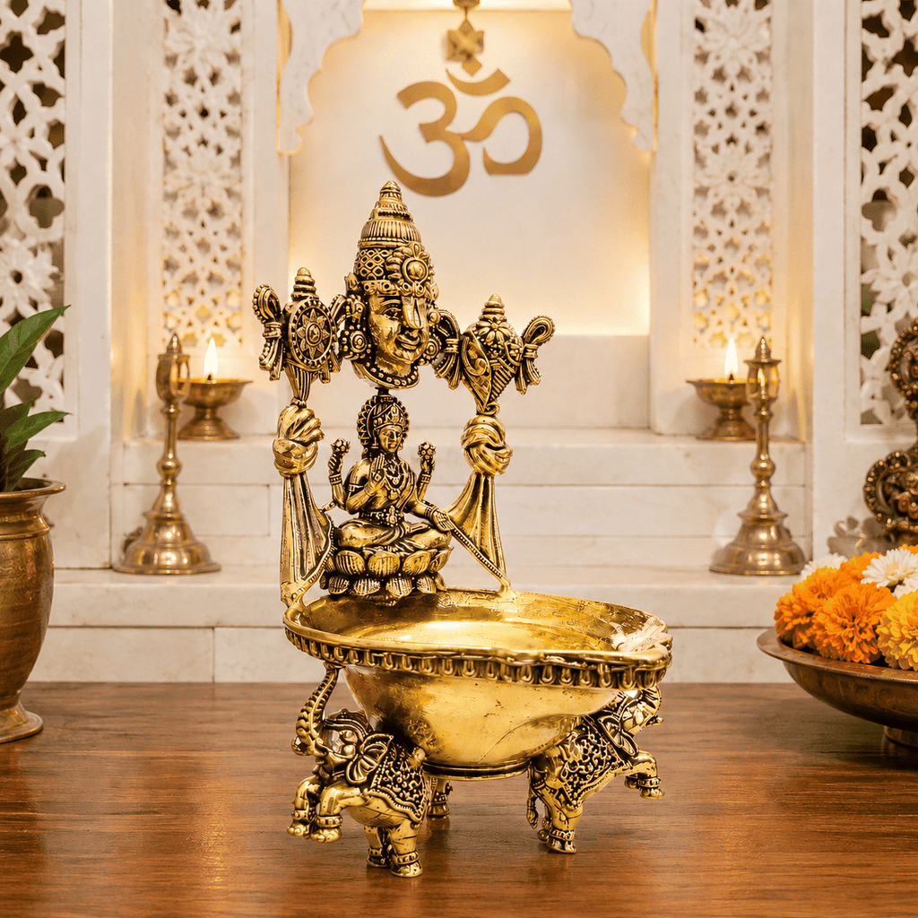 Brass Balaji Lakshmi Lightweight Diya Vedansh Craft