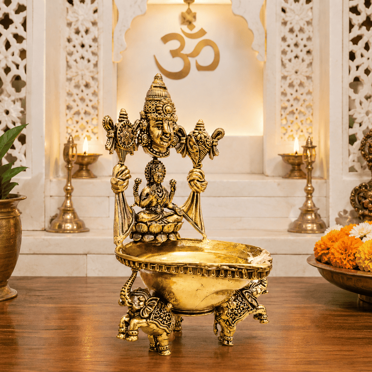 Brass Balaji Lakshmi Lightweight Diya Vedansh Craft