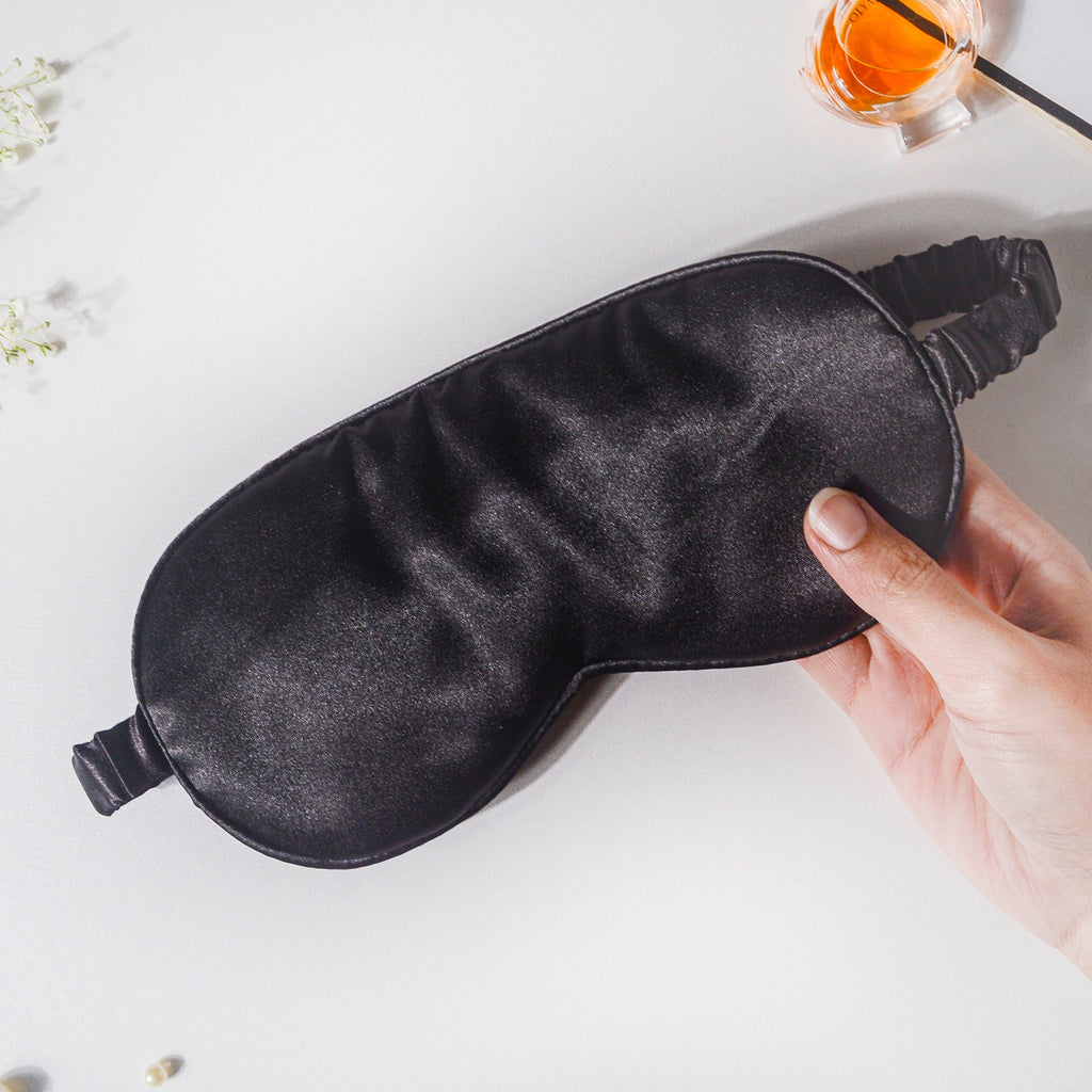 Night Sky Black Travel Eye Mask Nestasia