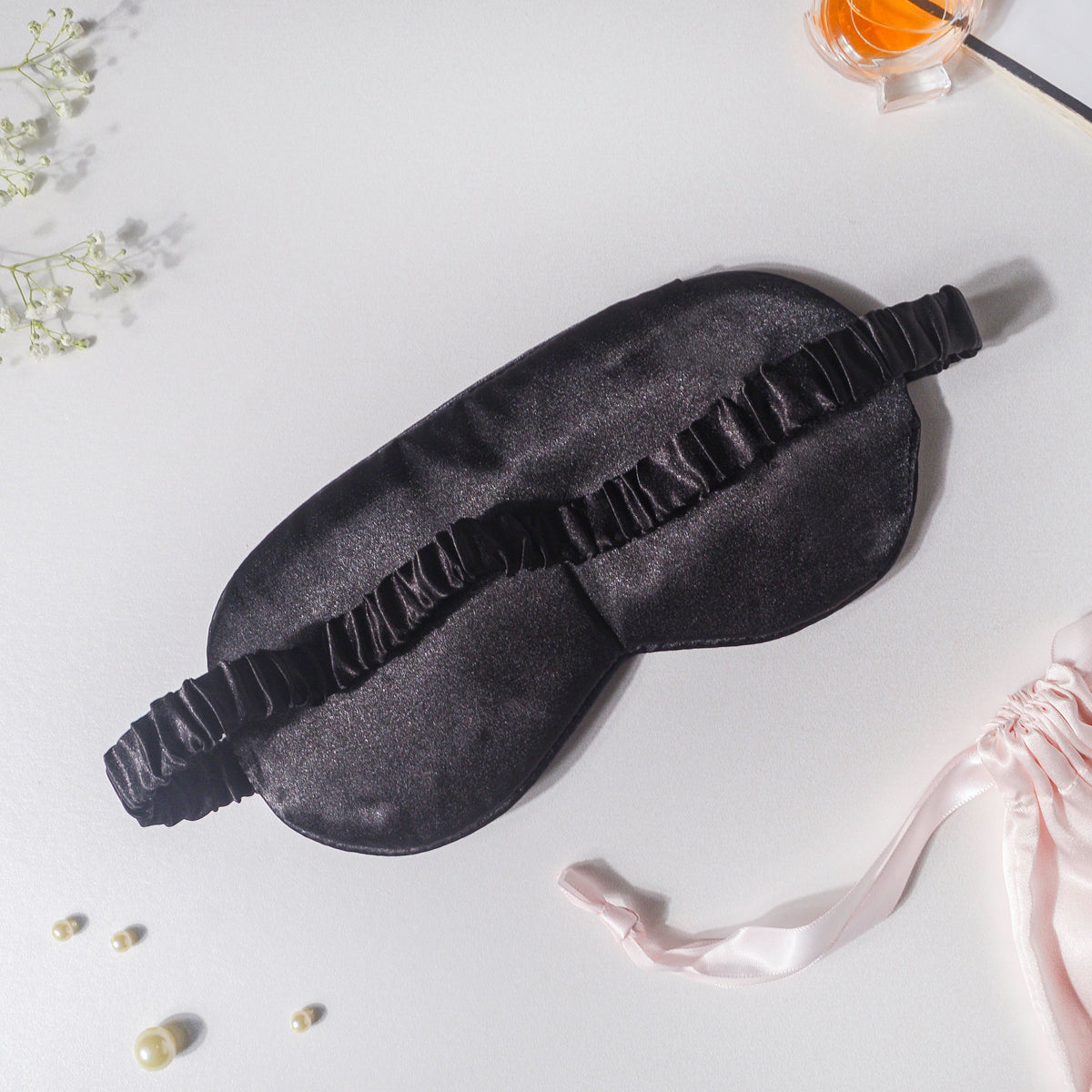 Night Sky Black Travel Eye Mask Nestasia