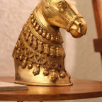 Brass Horse Head (10.7 INCH) Vedansh Craft