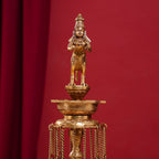 Brass Superfine Kamdhenu Long Lamp (33 Inch) Vedansh Craft