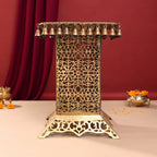 Brass Stool With Forty Hanging Bells (21 Inch) Vedansh Craft