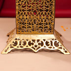 Brass Stool With Forty Hanging Bells (21 Inch) Vedansh Craft