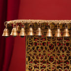 Brass Stool With Forty Hanging Bells (21 Inch) Vedansh Craft