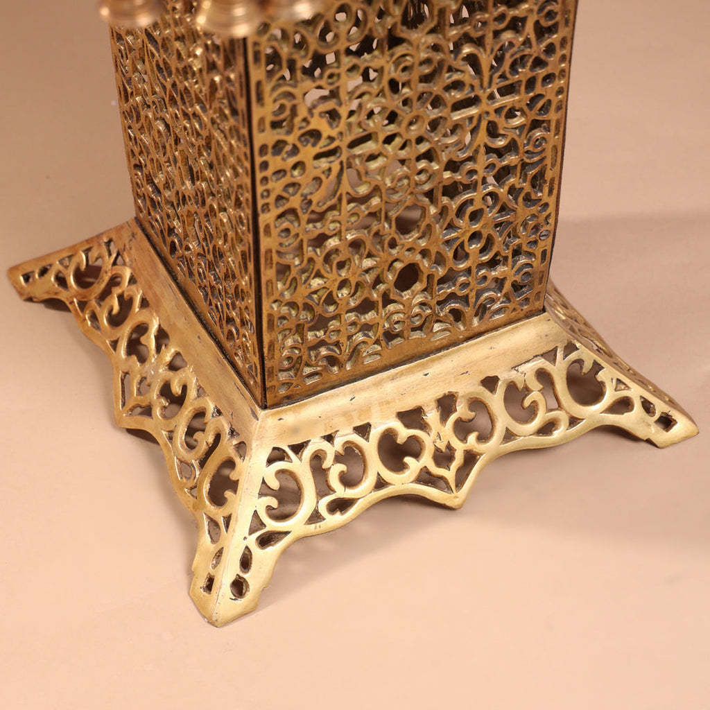 Brass Stool With Forty Hanging Bells (21 Inch) Vedansh Craft