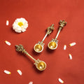 Brass Pooja Ahuti Spoon (6 Inch) Vedansh Craft