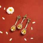 Brass Pooja Ahuti Spoon (6 Inch) Vedansh Craft