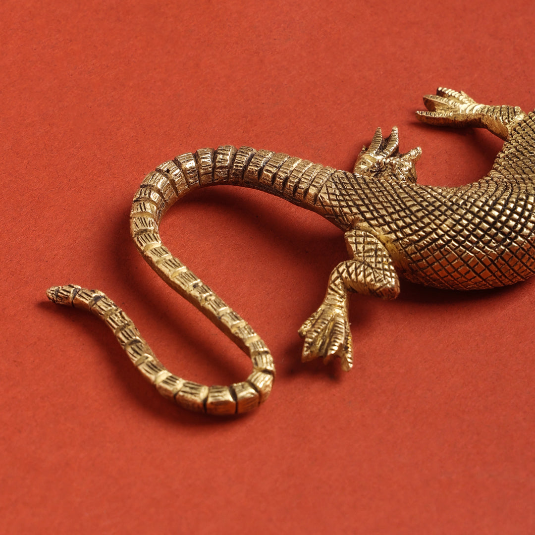 Brass Decorative Lizard (5 Inch) Vedansh Craft