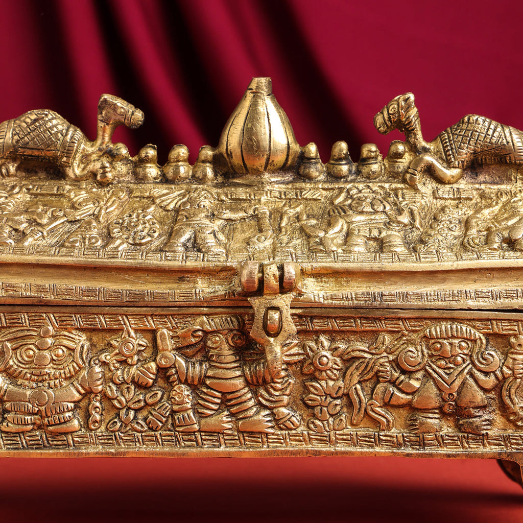 Brass Camel Jewellery Box (6 Inch) Vedansh Craft