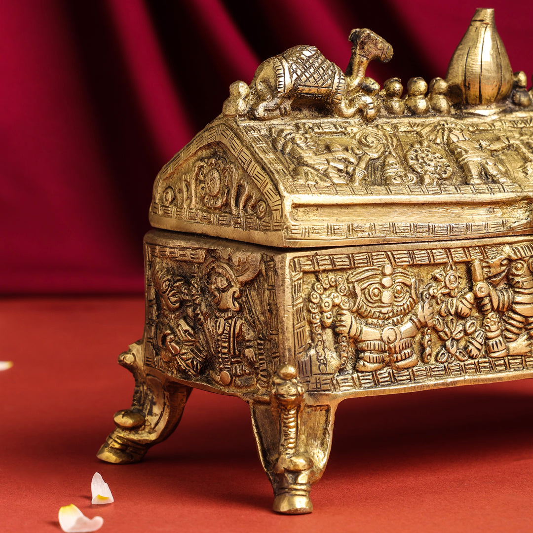 Brass Camel Jewellery Box (6 Inch) Vedansh Craft