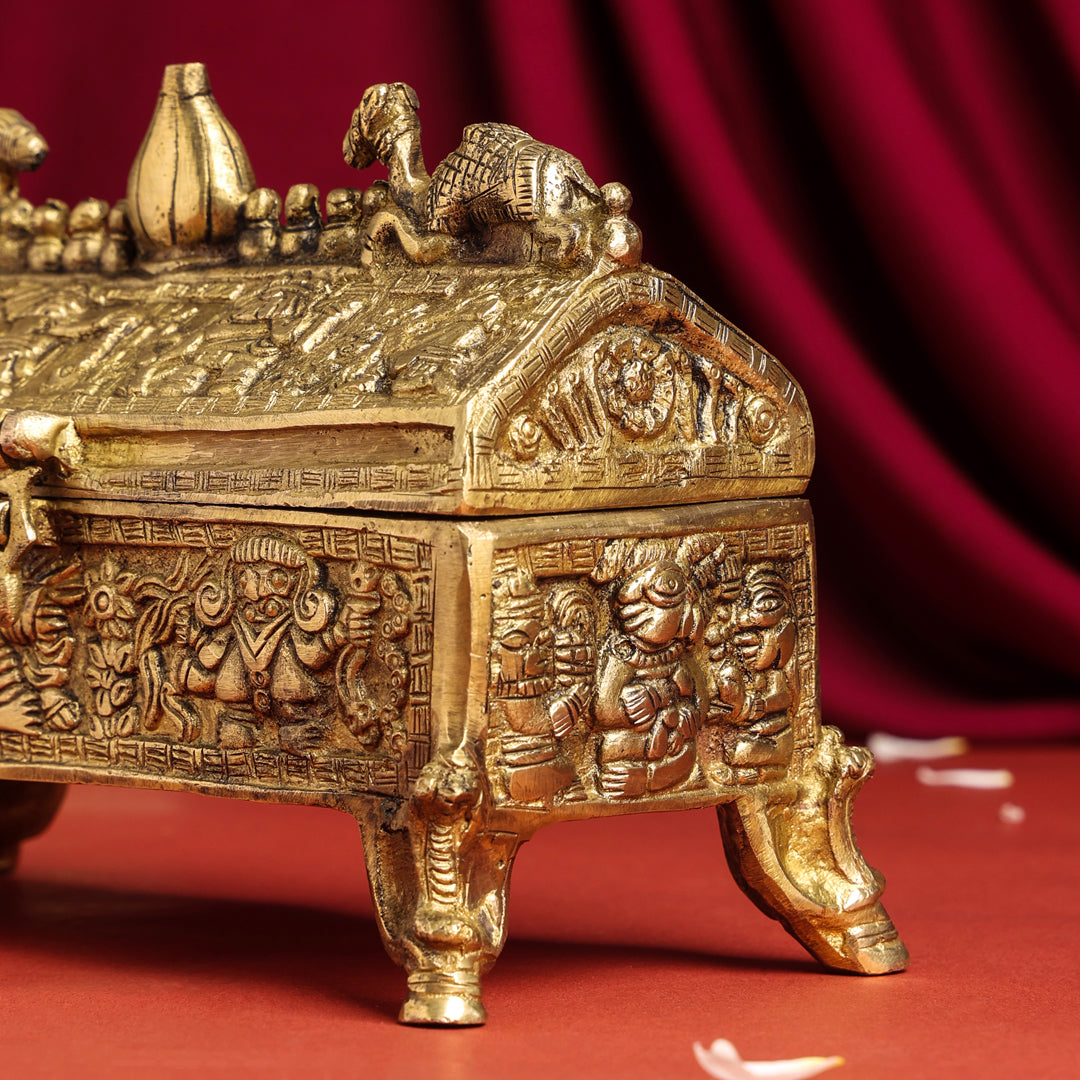 Brass Camel Jewellery Box (6 Inch) Vedansh Craft
