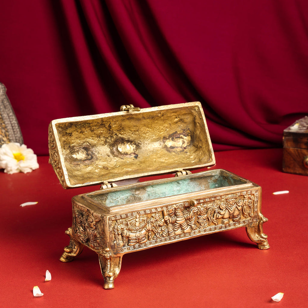 Brass Camel Jewellery Box (6 Inch) Vedansh Craft