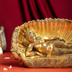Brass Ten Headed Raavan Behind Devi Seeta (6.5 Inch) Vedansh Craft