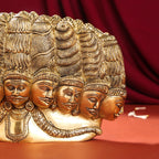 Brass Ten Headed Raavan Behind Devi Seeta (6.5 Inch) Vedansh Craft