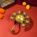 Brass Traditional Sapt Aarti With Handle (10 Inch) Vedansh Craft