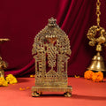 Brass Singhasan With Prabhavali Craft (10.5 Inch) Vedansh Craft