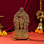 Brass Singhasan With Prabhavali Craft (10.5 Inch) Vedansh Craft