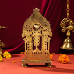 Brass Singhasan With Prabhavali Craft (10.5 Inch) Vedansh Craft
