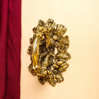Brass Flower Door Handle (6 Inch) Vedansh Craft