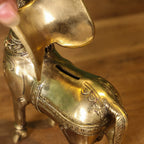Brass Horse Figurine Money Box (6.2 Inch) Vedansh Craft