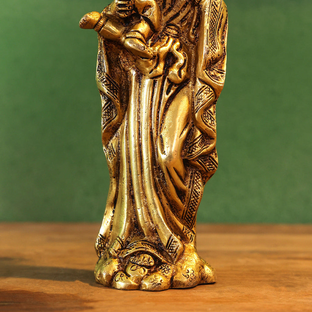 Brass Mother Mary With Baby Jesus Brass Statue (7.5 Inch) Vedansh Craft