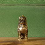 Brass Sitting Lion Yali/kirtimukha Statue (5 Inch) Vedansh Craft
